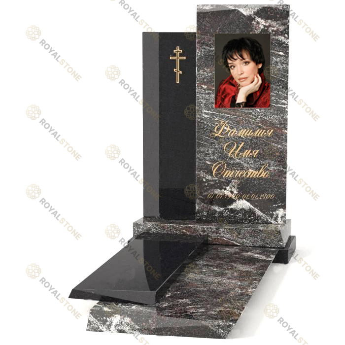 Эксклюзивный памятник В-01 Гранатовый Амфиболит