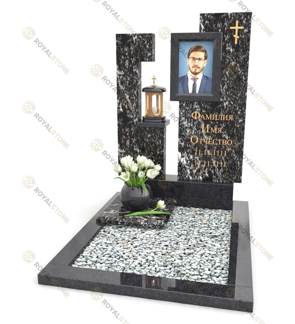 Эксклюзивный памятник RT-1 Гранатовый Амфиболит