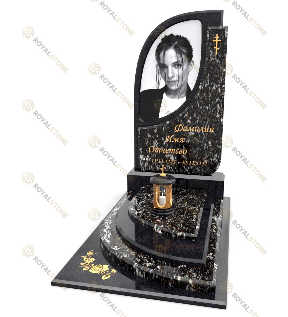 Эксклюзивный памятник LL1 Гранатовый Амфиболит