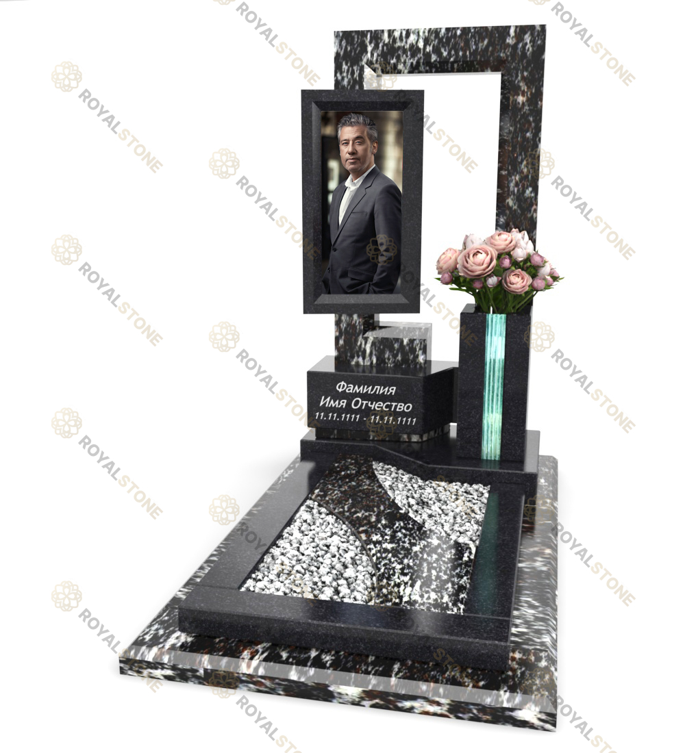 Эксклюзивный памятник РР1 Гранатовый Амфиболит