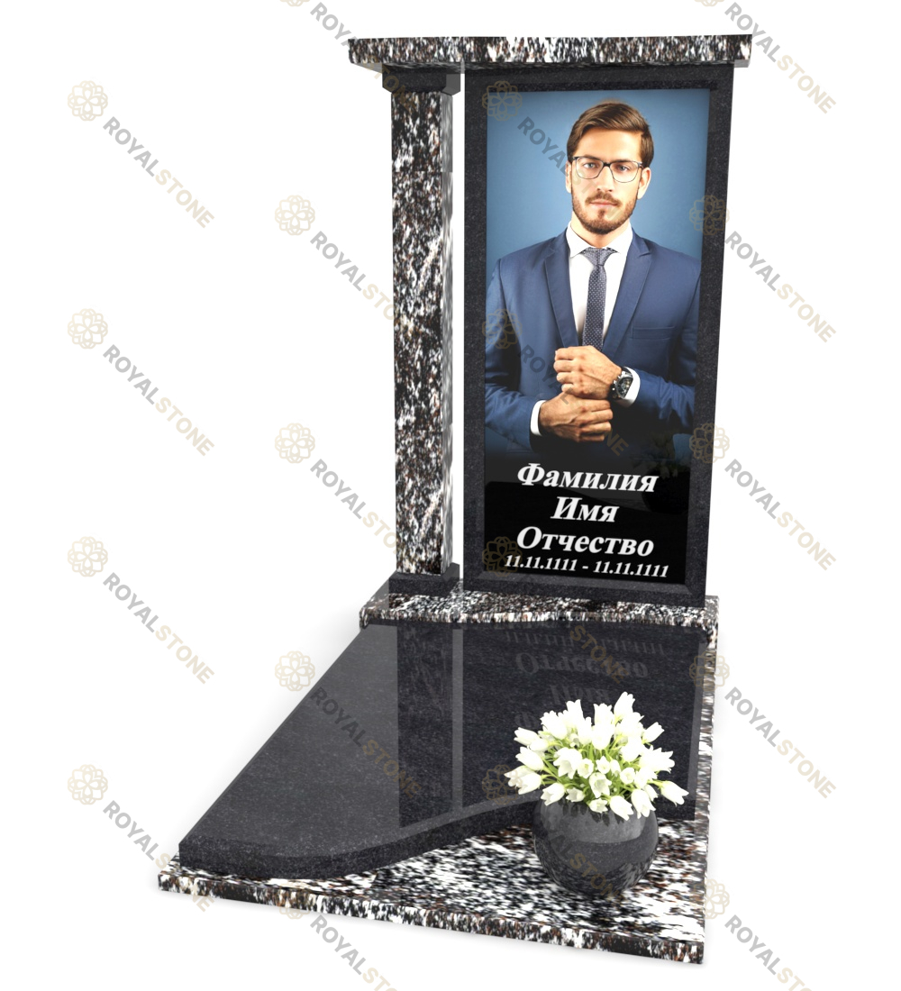 Эксклюзивный памятник IP-1 Гранатовый Амфиболит