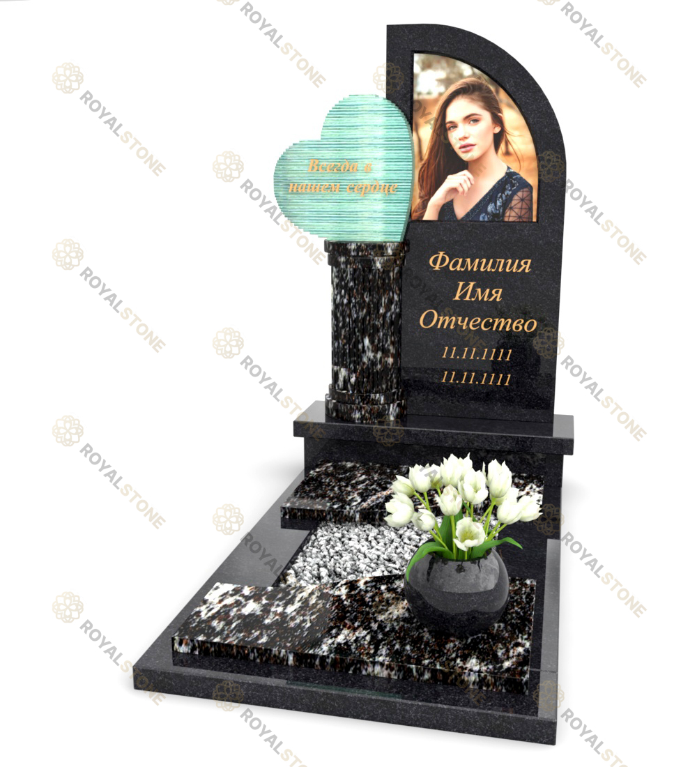 Эксклюзивный памятник SE-1 Гранатовый Амфиболит