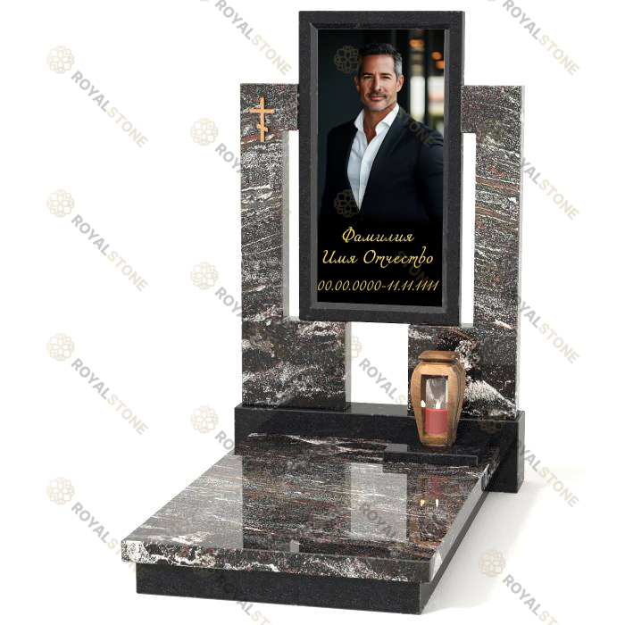 Эксклюзивный памятник Q-1 Гранатовый Амфиболит